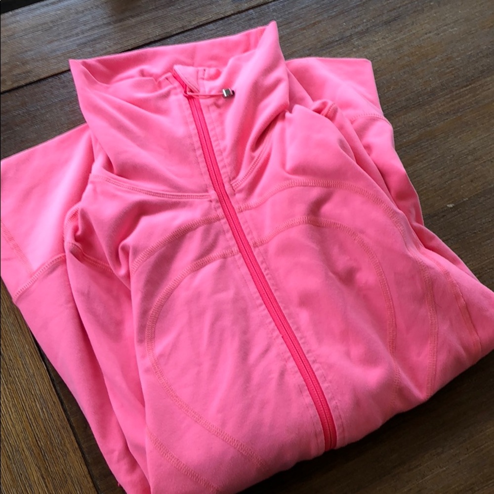 Neon pink lululemon jacket